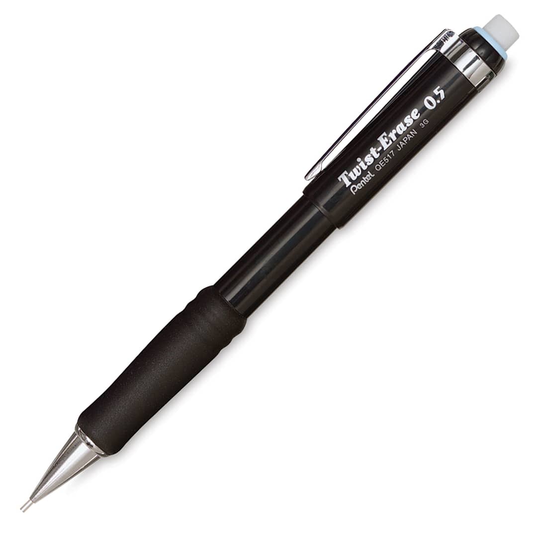 Open in modal - Pentel Twist-Erase Pencil - 0.5 mm, Black Barrel