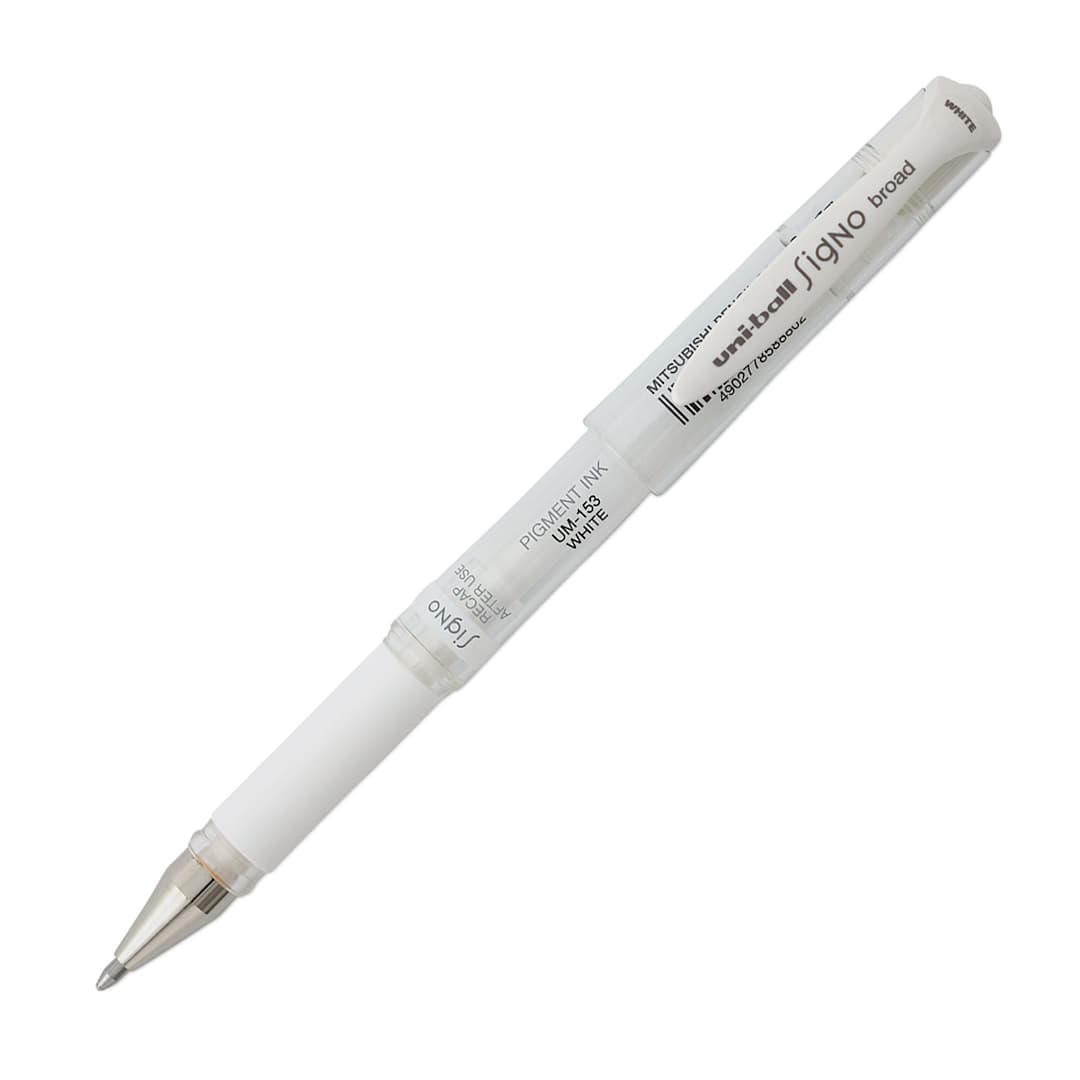Open in modal - Uni-Ball Signo Impact Rollerball Gel Pen - White