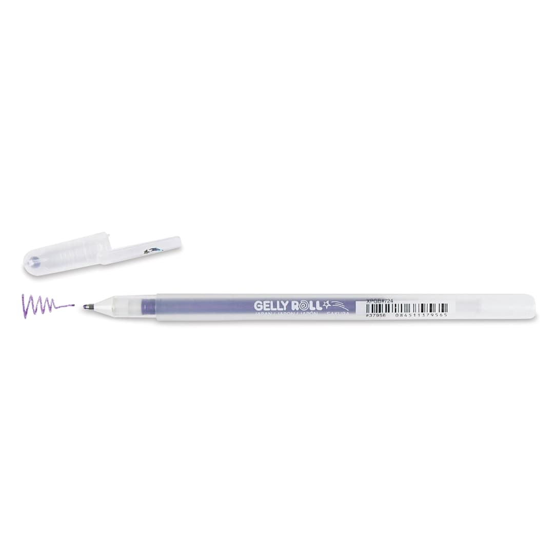 Open in modal - Sakura Gelly Roll Stardust Pen - Purple, 0.5 mm