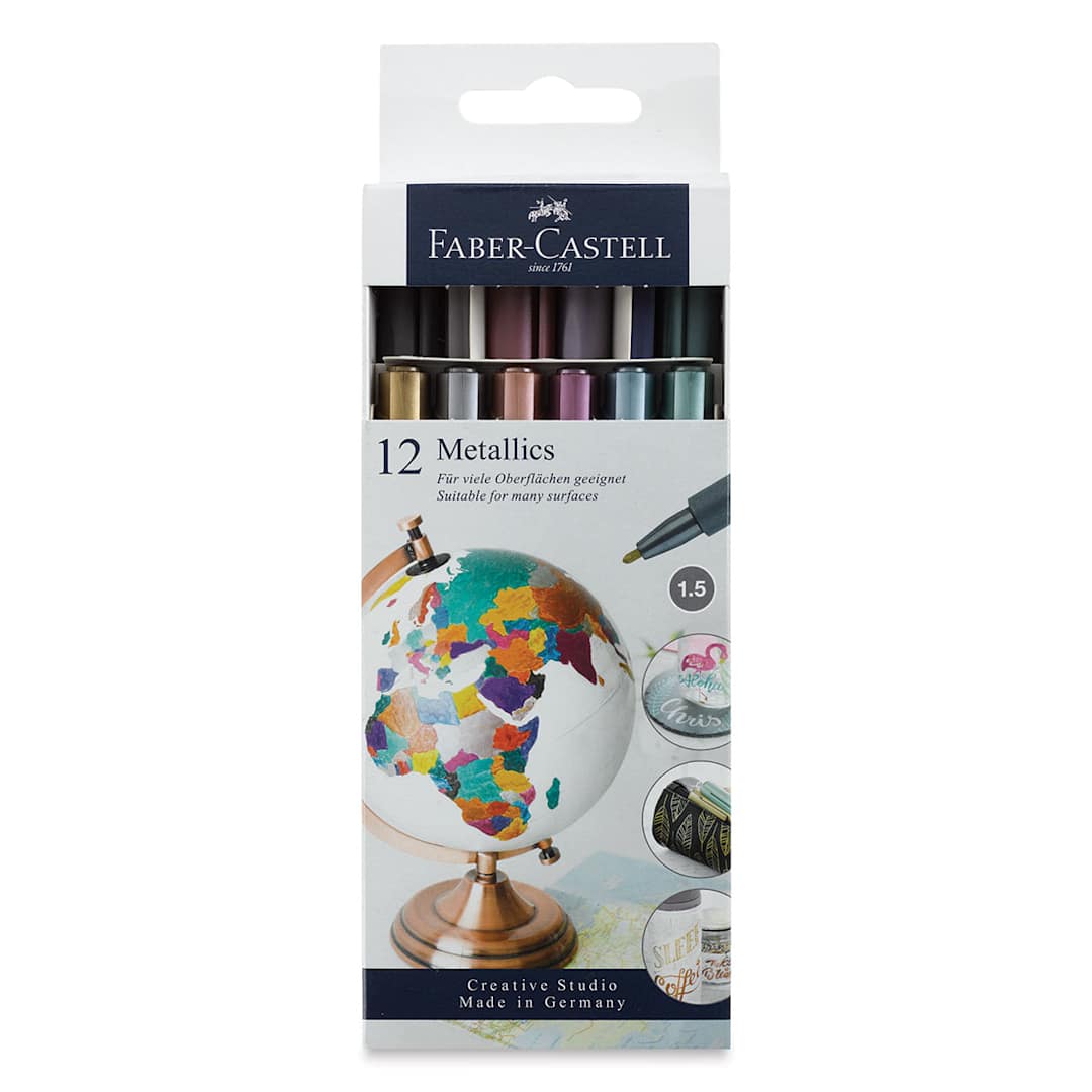 Open in modal - Faber-Castell Metallic Markers - Set of 12