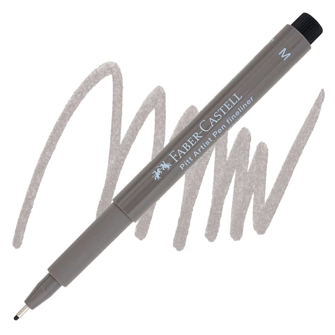 Open in modal - Faber-Castell Pitt Artist Pen - Warm Gray IV, Medium Nib pen and swatch