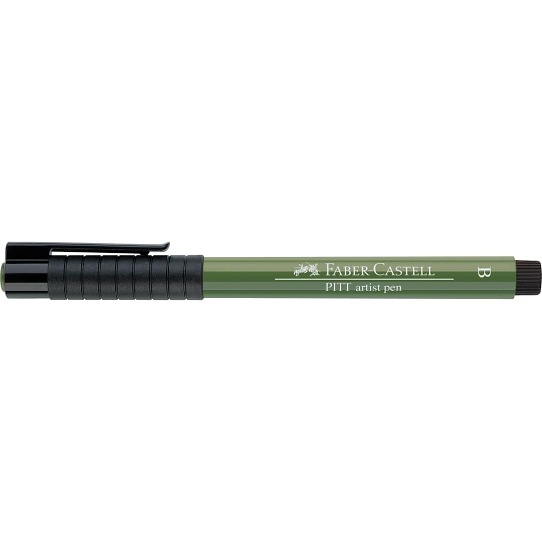 Open in modal - PITT Artist Brush Pen Chromium Oxide Green - Trilingual Packaging