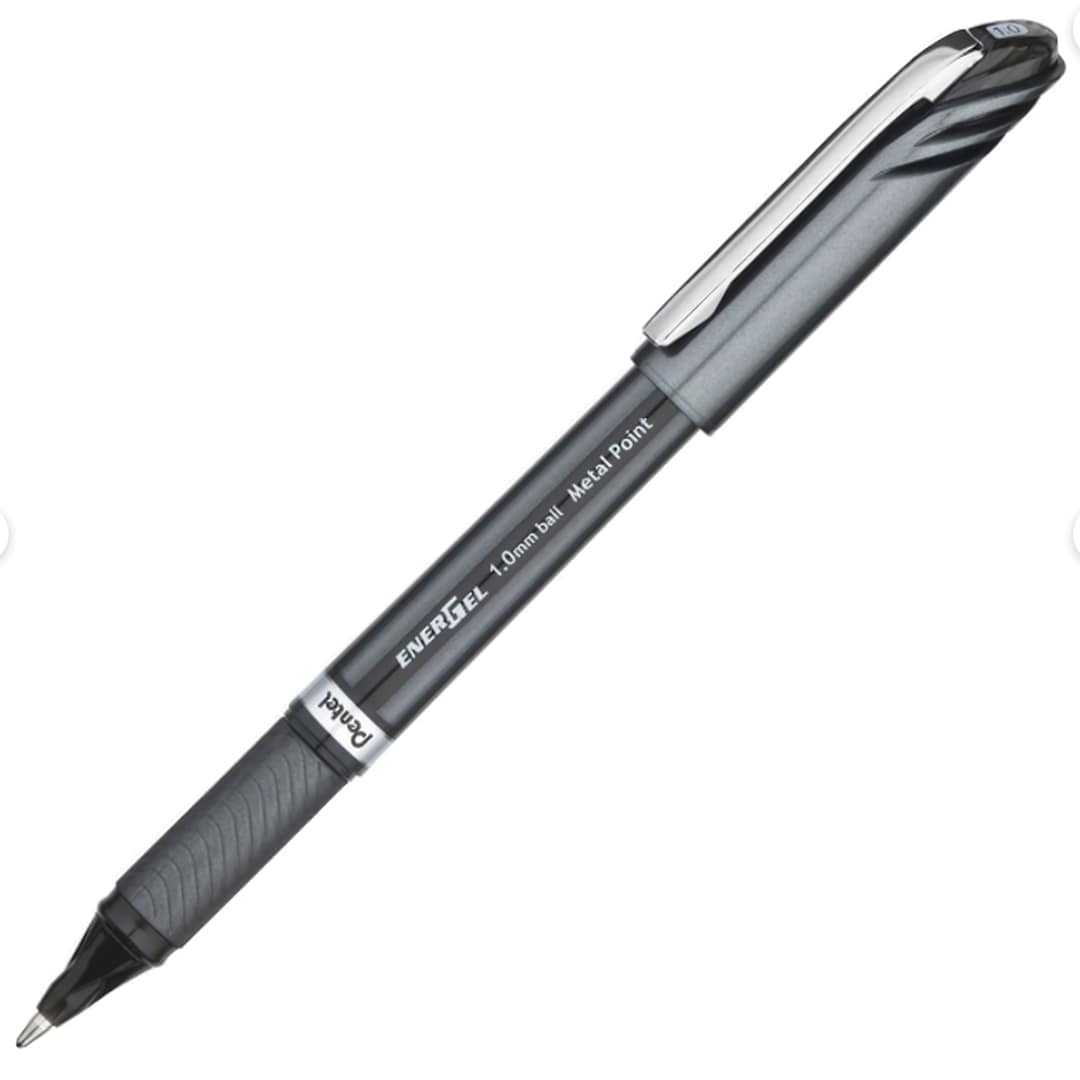 Open in modal - Pentel EnerGel Metal Tip Pen - Blue, Medium Tip, 0.7 mm