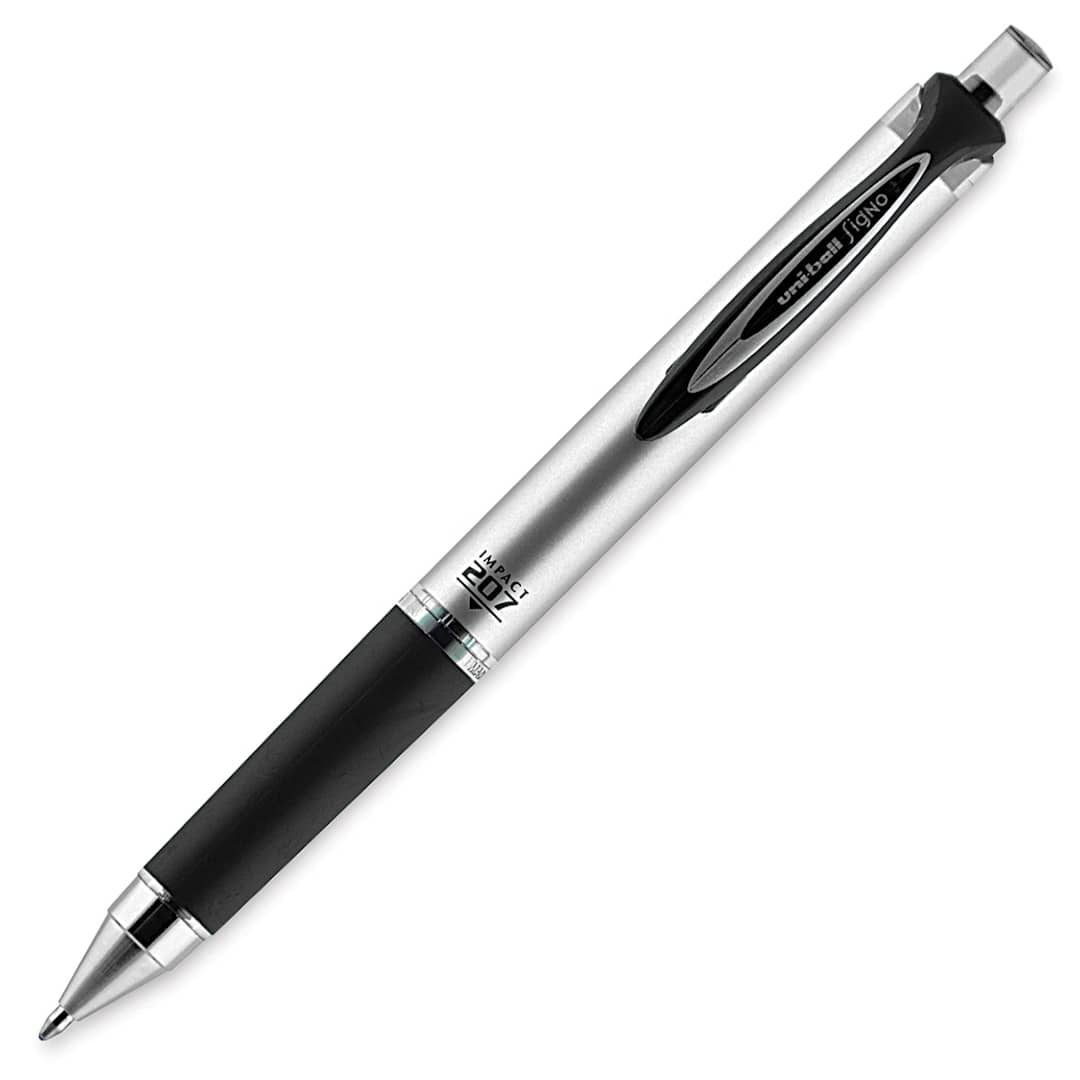 Open in modal - Uni-Ball Retractable Gel Impact Pen - Black