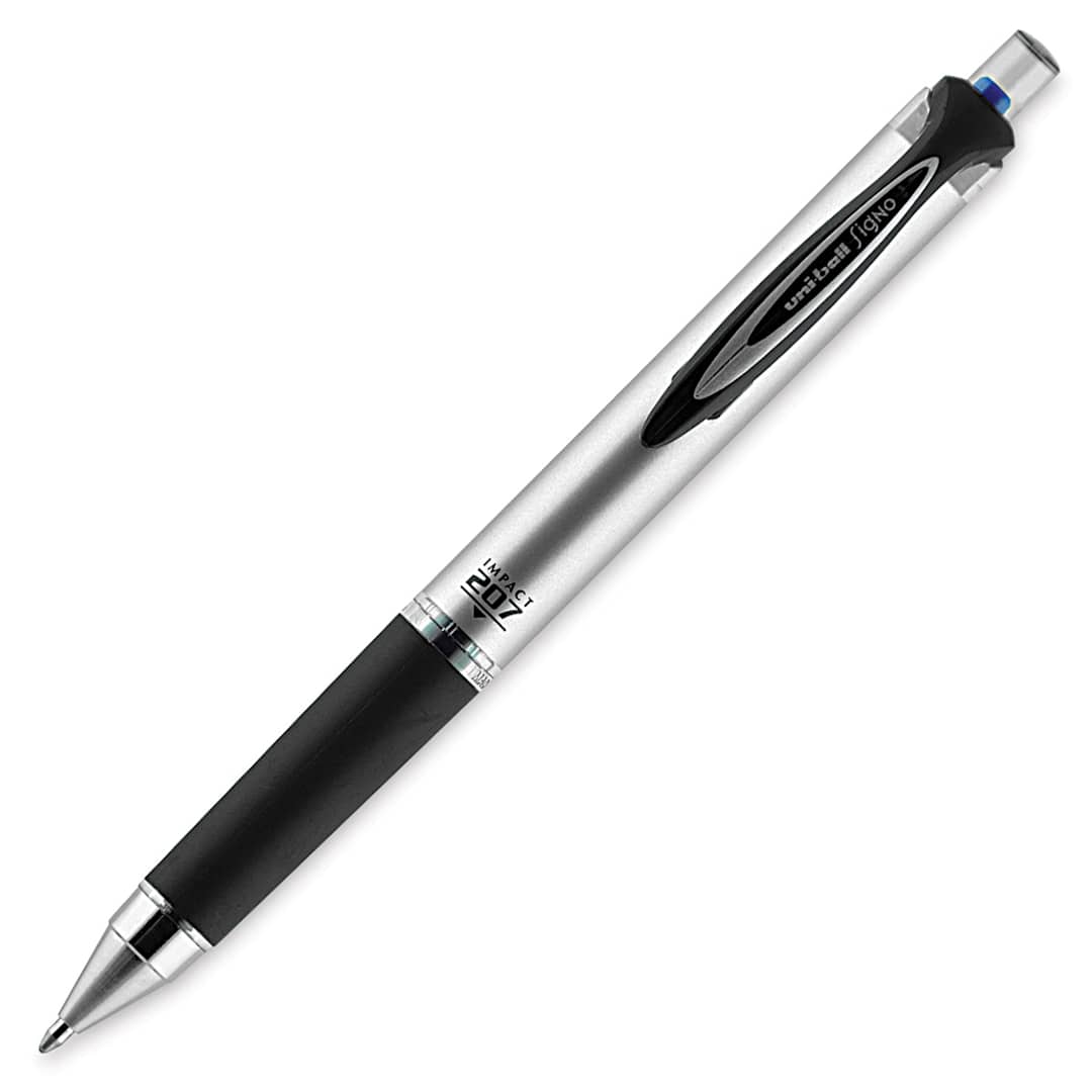Open in modal - Uni-Ball Retractable Gel Impact Pen - Blue