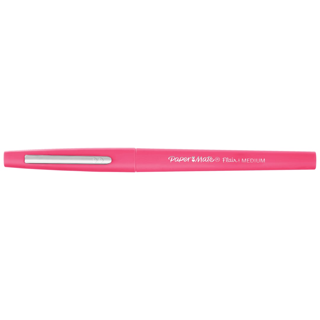 Open in modal - Paper Mate Flair Guard Pens - Pink, Medium Tip