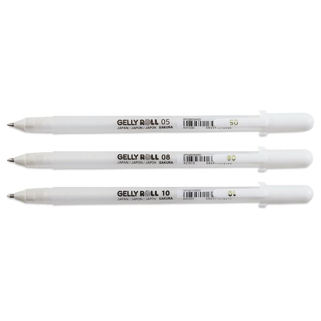 Open in modal - Sakura Gelly Roll Opaque White Pen - Set of 3