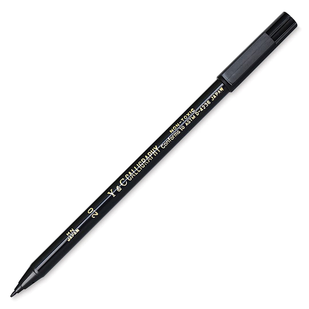 Open in modal - Yasutomo Y&C Calligraphy Marker - Black, 2 mm