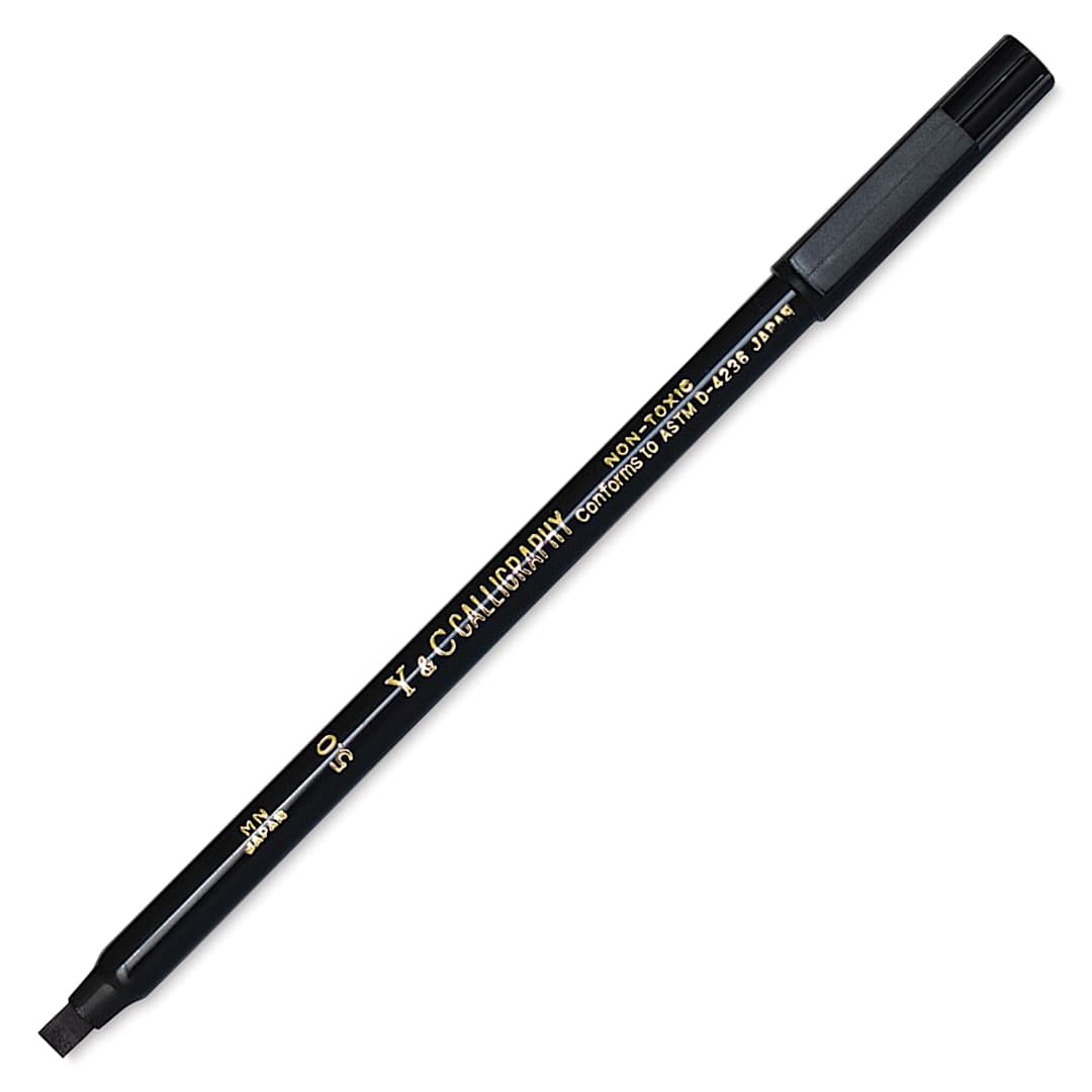 Open in modal - Yasutomo Y&C Calligraphy Marker - Black, 5 mm