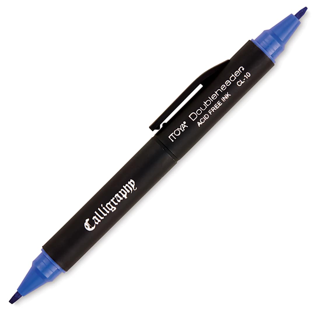 Open in modal - Itoya Doubleheader Calligraphy Marker - Blue