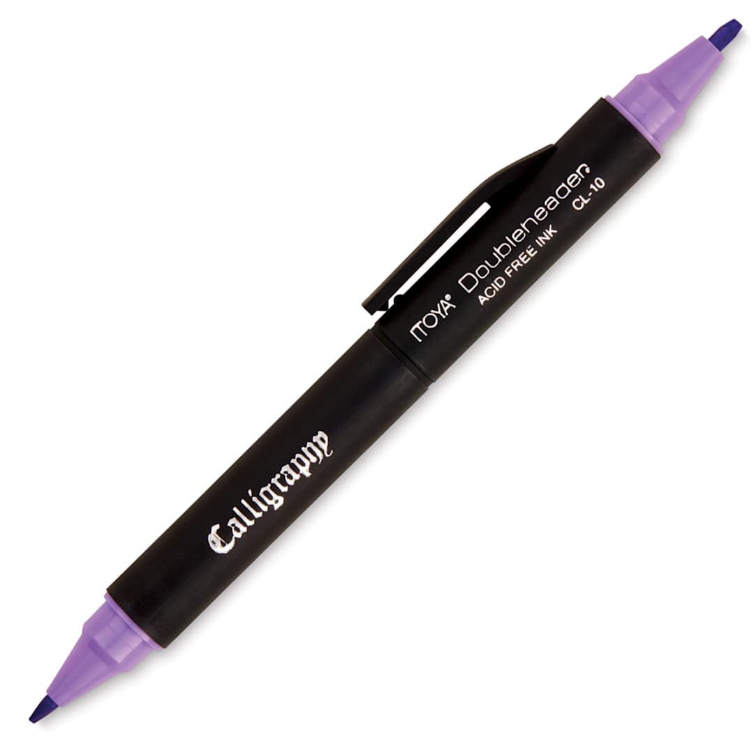 Open in modal - Itoya Doubleheader Calligraphy Marker - Purple