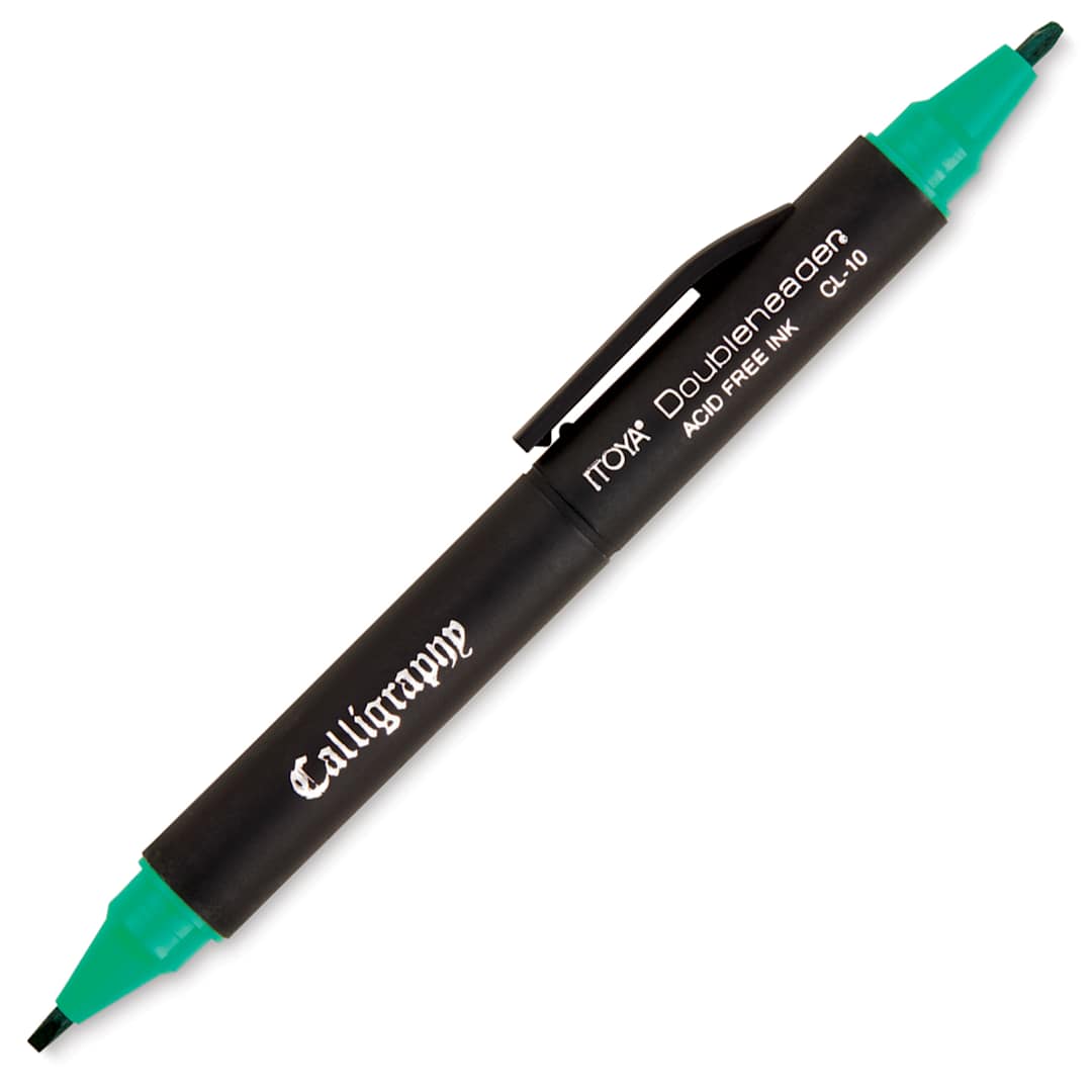 Open in modal - Itoya Doubleheader Calligraphy Marker - Green