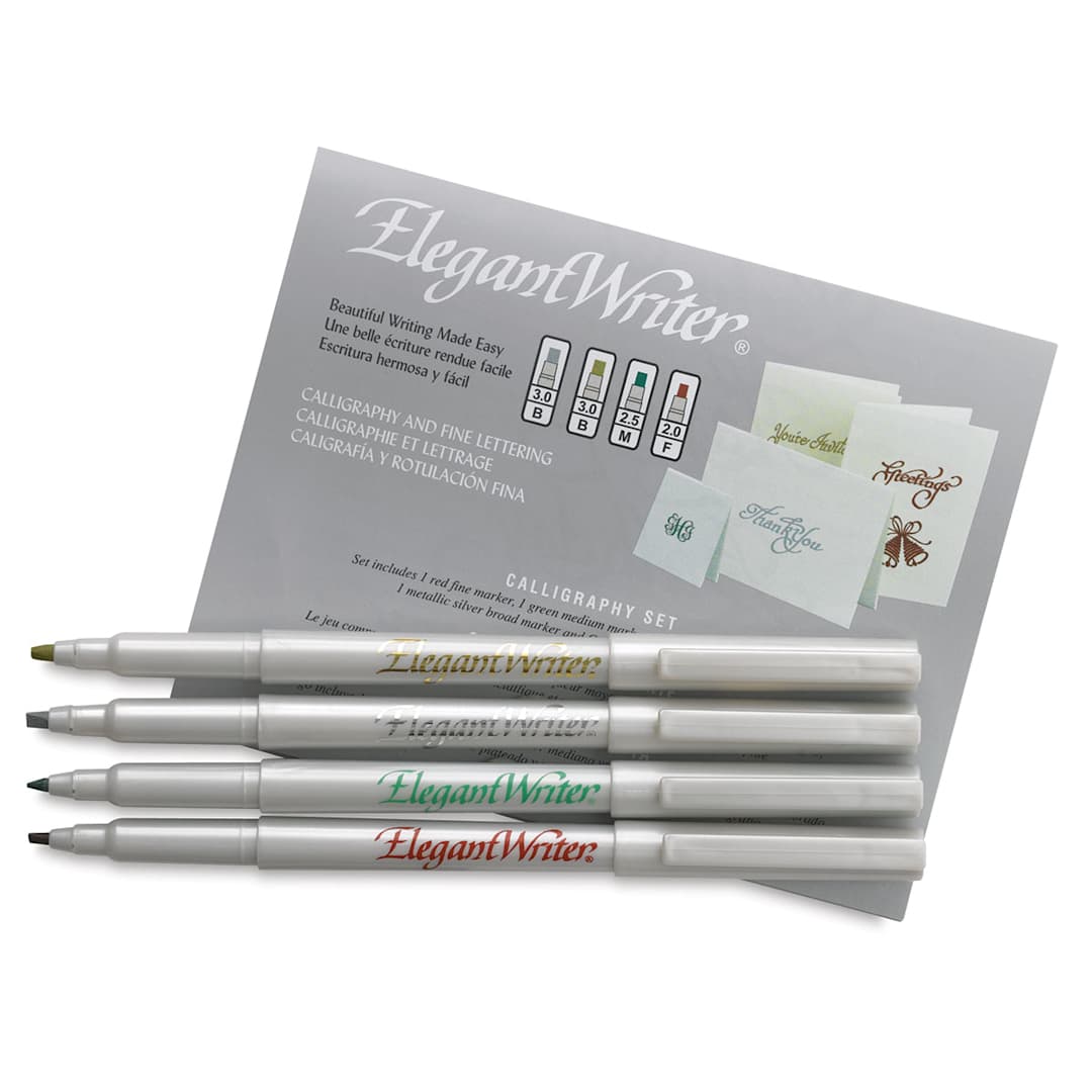Open in modal - Speedball Elegant Writer Calligraphy Sets - Set of 4 Assorted colors