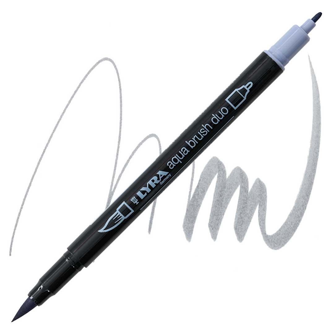 Open in modal - Lyra Aqua Brush Duo Marker - Cold Grey Light 095 marker and swatch