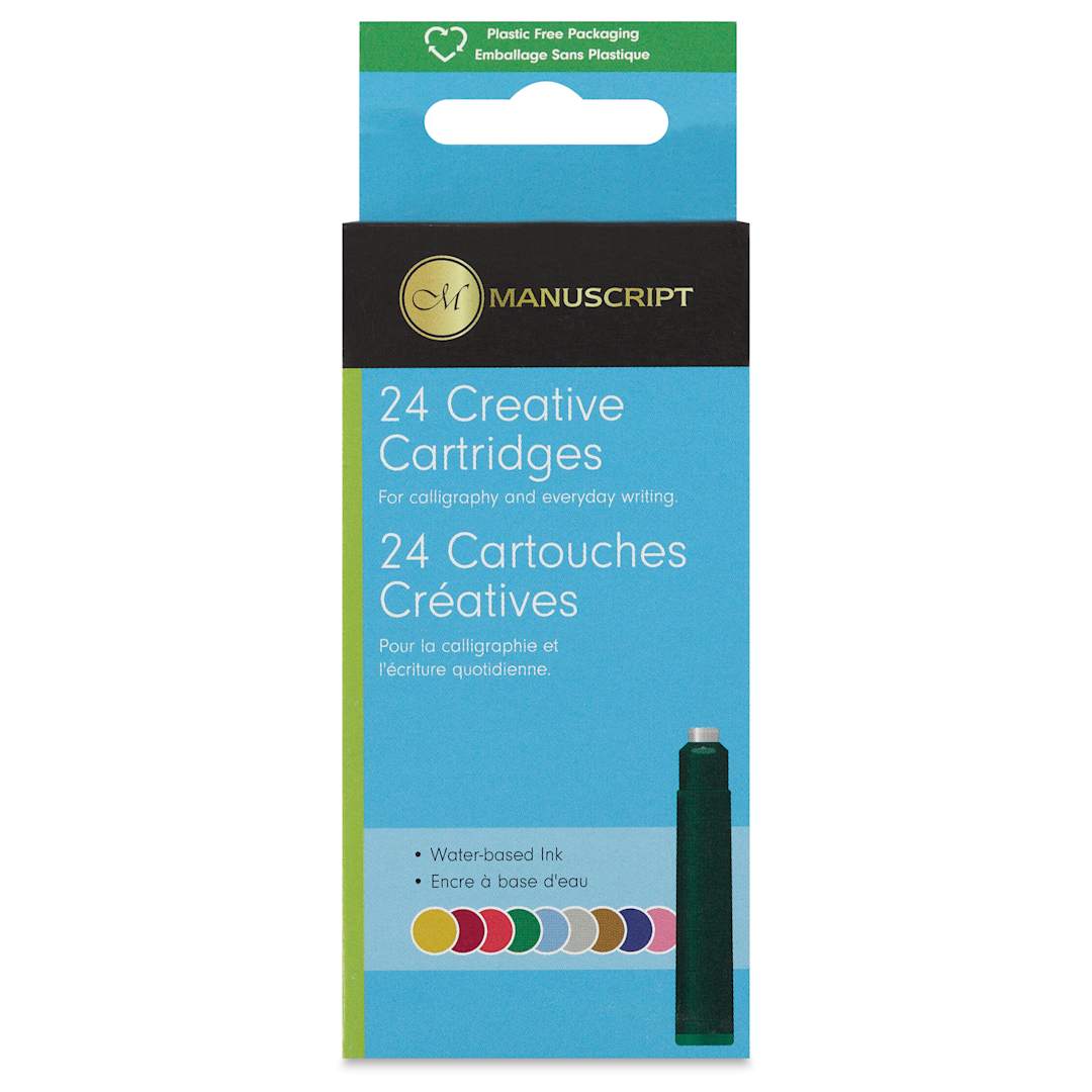 Open in modal - Manuscript Ink Refill Set - Assorted Colors, Set of 24, front of the packaging