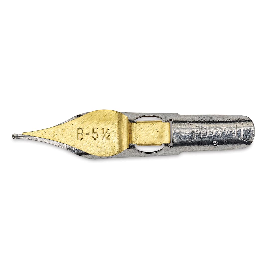 Open in modal - Speedball Broad Edge B-Series Round Calligraphy Nib - B5-1/2
