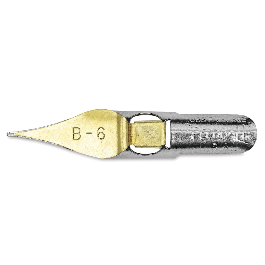Open in modal - Speedball Broad Edge B-Series Round Calligraphy Nib - B6