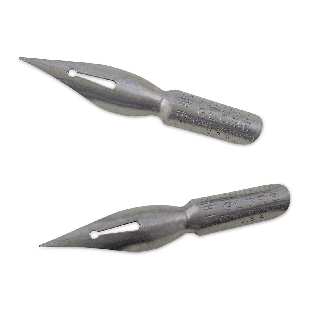 Open in modal - Speedball Hunt Globe Bowl Pointed Dip Pen - #513 EF, Pkg of 2 Nibs