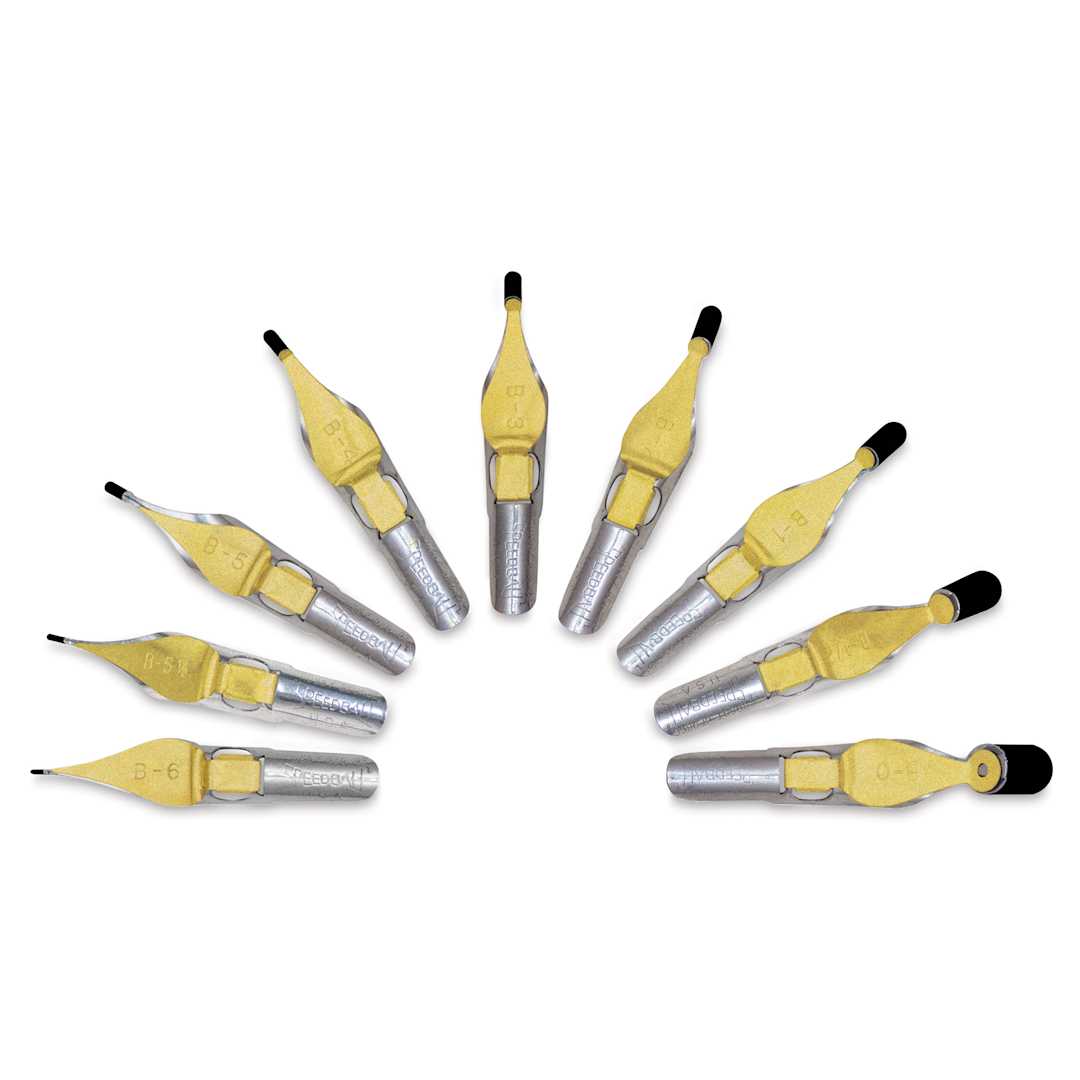 Open in modal - Speedball Broad Edge B-Series Round Calligraphy Nibs