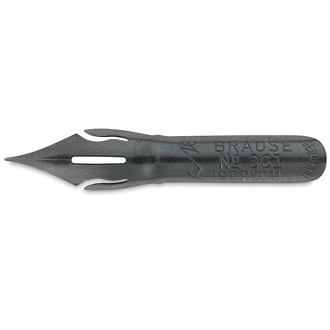 Open in modal - Brause No. 361 Steno Blue Pumpkin Calligraphy Nib