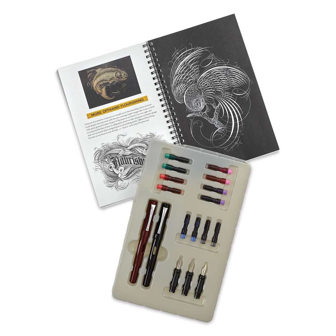 Open in modal - Speedball Calligraphy Fountain Pens - Deluxe Calligraphy Collection