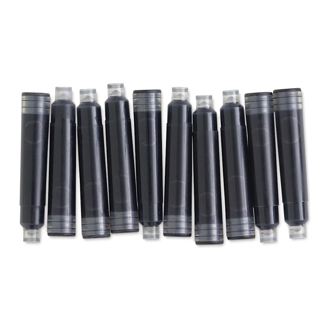 Open in modal - Speedball Calligraphy Fountain Pen Refills - Black, Pkg of 10