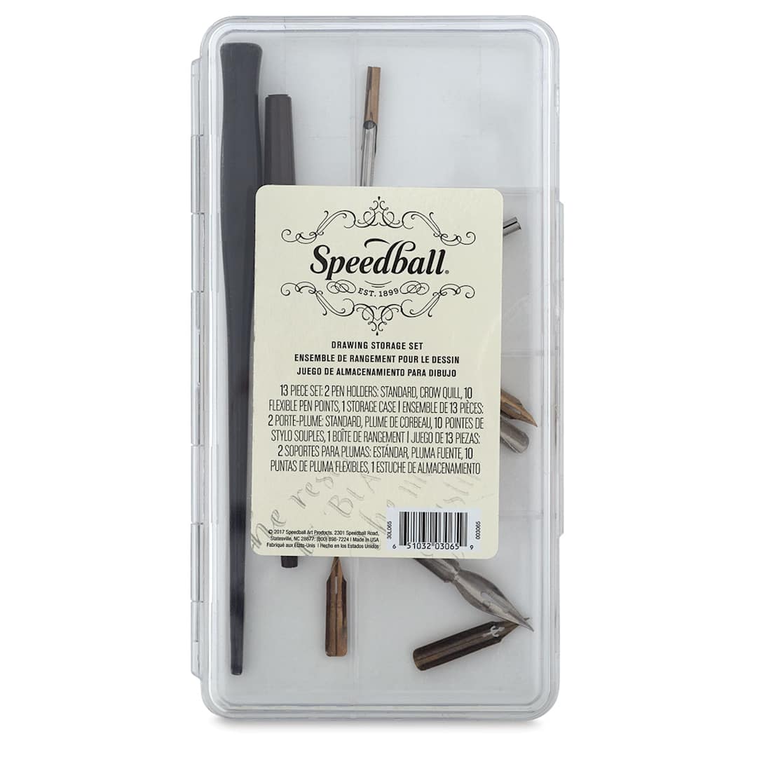 Open in modal - Speedball Calligraphy Storage Sets - Front of package of Drawing Storage Set