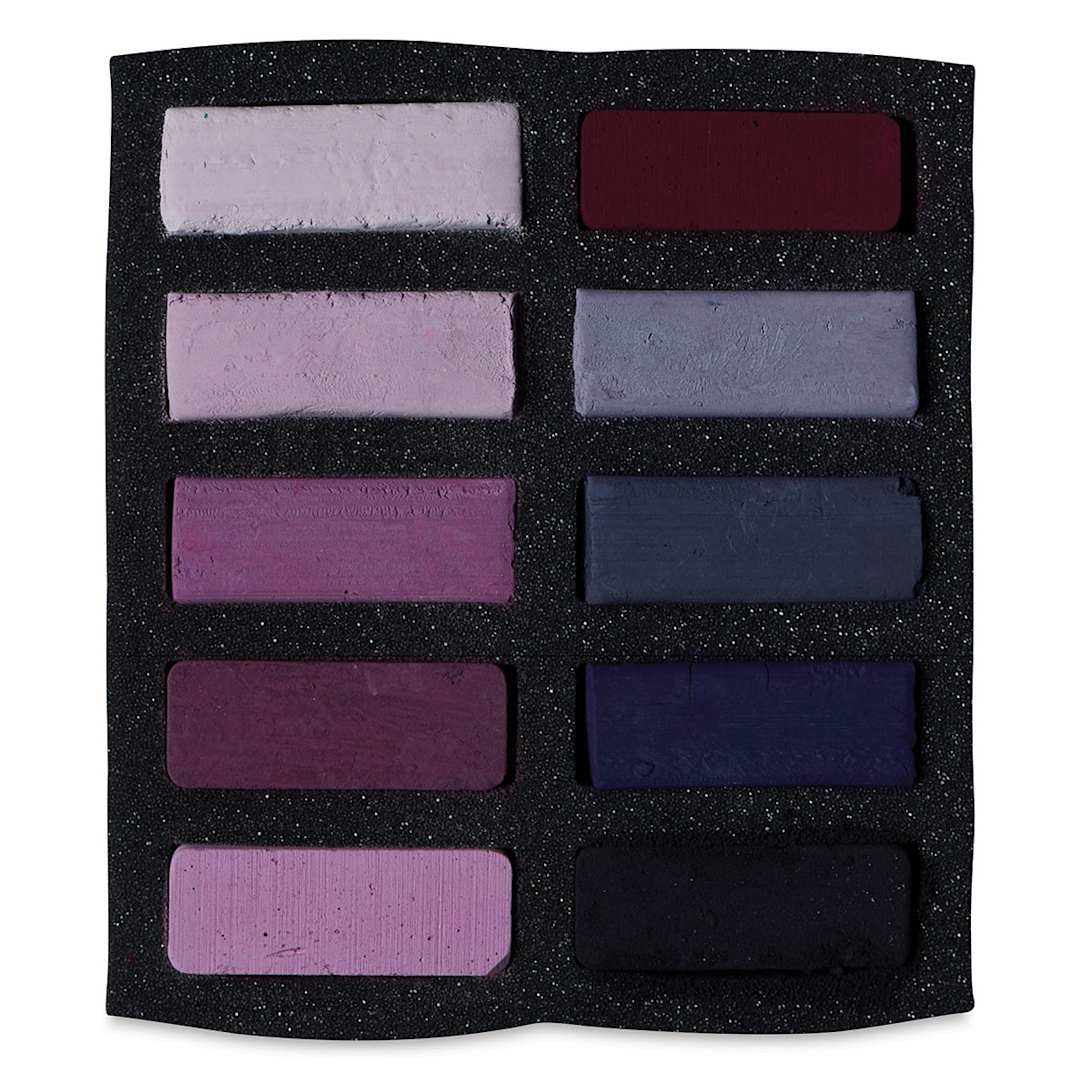 Open in modal - Art Spectrum Extra Soft Square Pastels - Violets, Set of 10