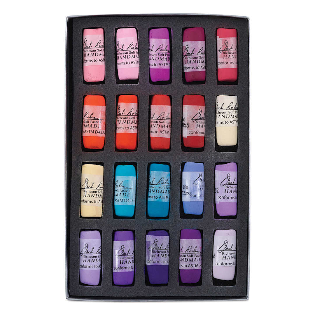 Open in modal - Richeson Soft Handrolled Pastels - Flora Landscape, Set of 20