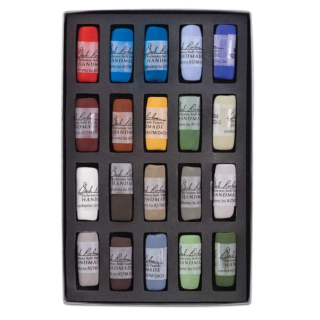 Open in modal - Richeson Soft Handrolled Pastels - Nocturne, Set of 20