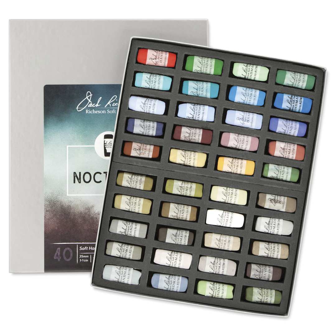 Open in modal - Richeson Soft Handrolled Pastels - Nocturne, Set of 40