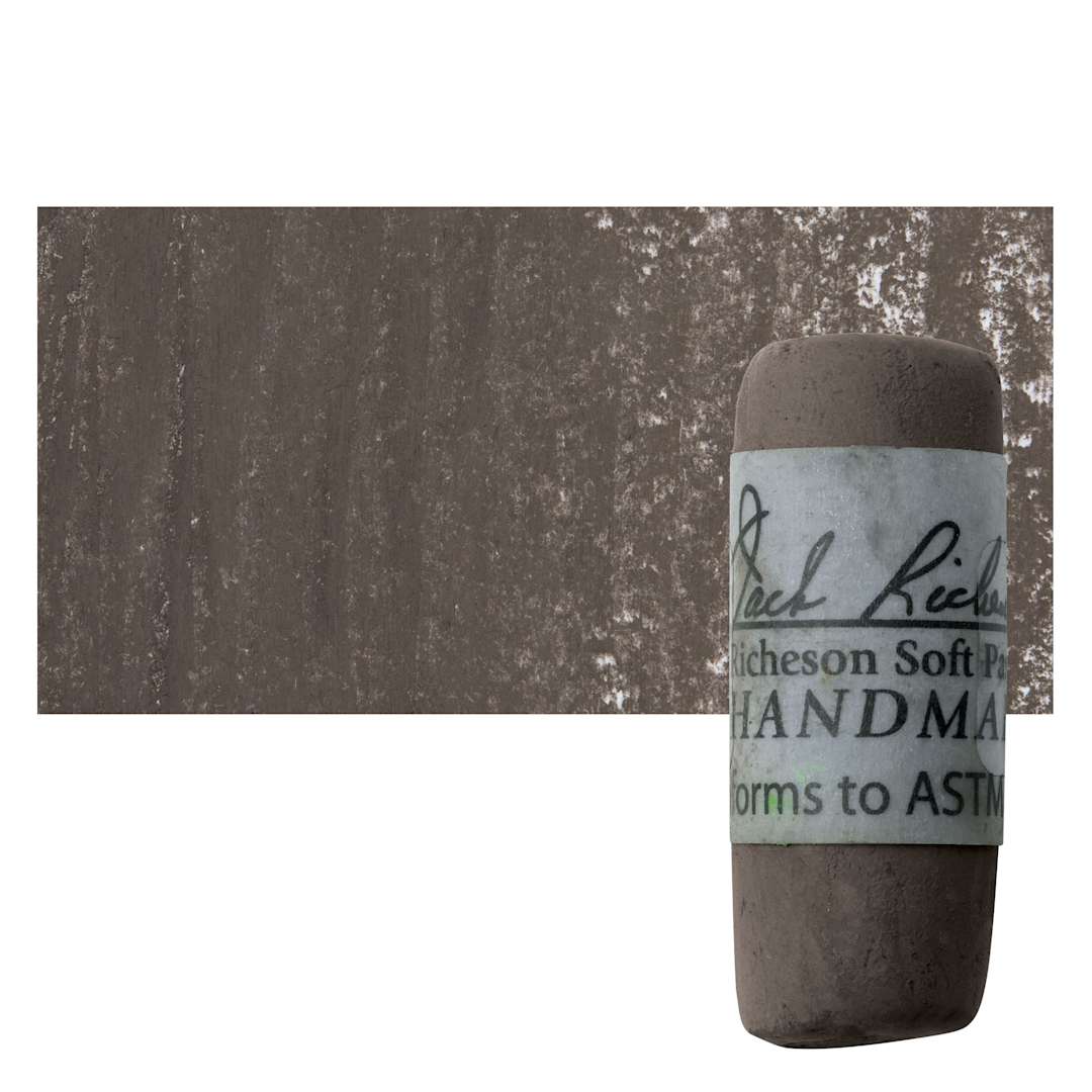 Open in modal - Richeson Soft Handrolled Pastel - Grey GY13, pastel and swatch