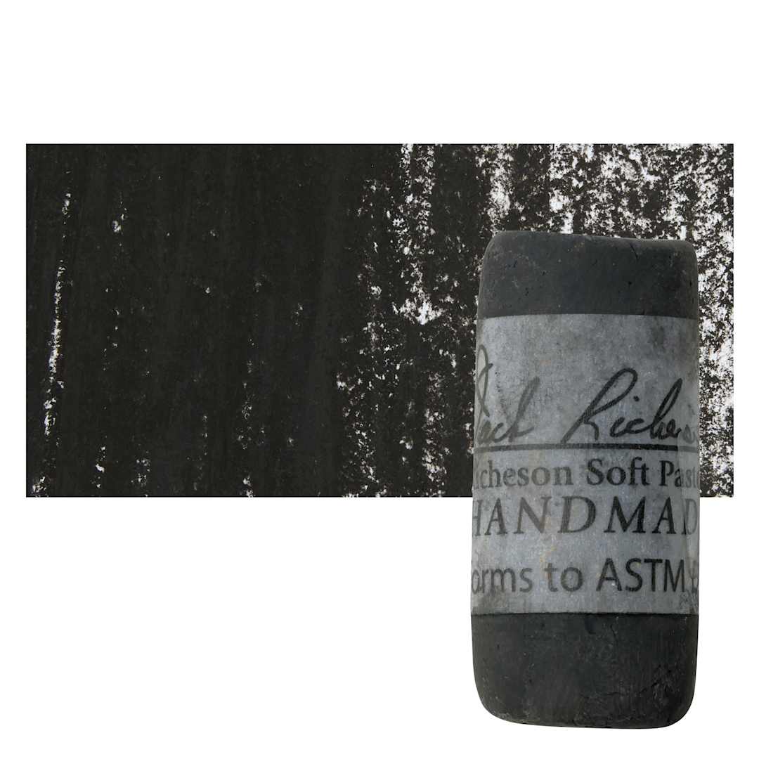 Open in modal - Richeson Soft Handrolled Pastel - Grey GY15, pastel and swatch