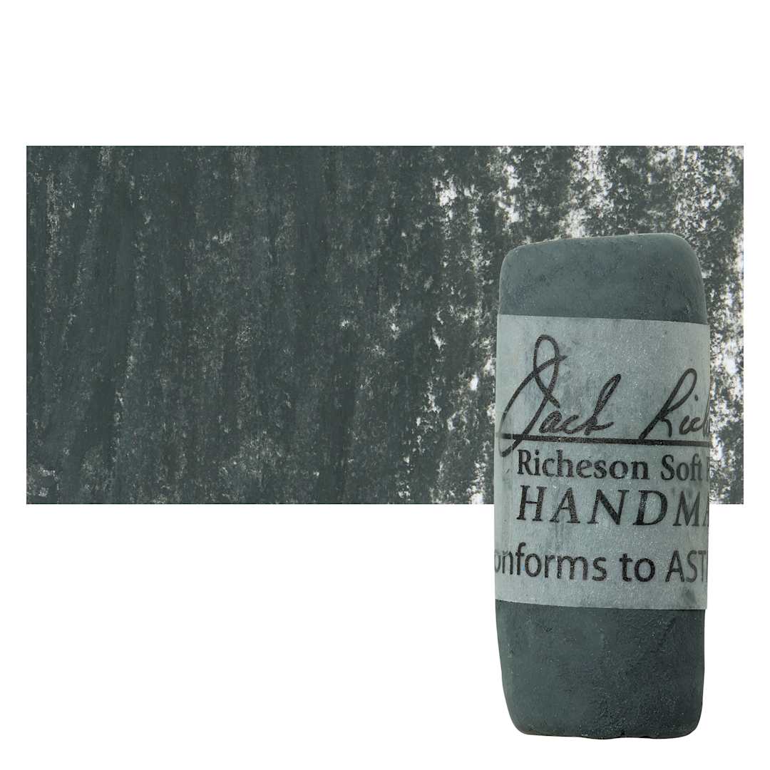 Open in modal - Richeson Soft Handrolled Pastel - Grey GY47, pastel and swatch