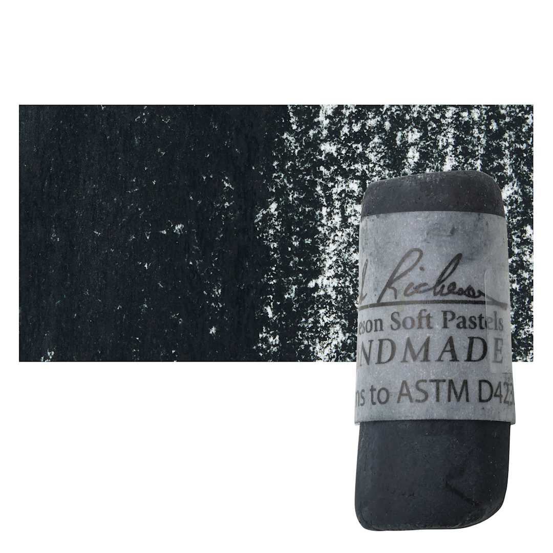 Open in modal - Richeson Soft Handrolled Pastel - Grey GY49, pastel and swatch