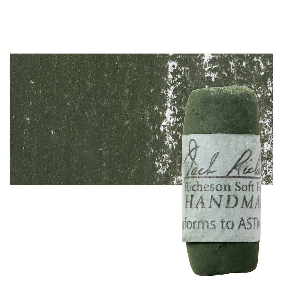 Open in modal - Richeson Soft Handrolled Pastel - Grey GY63, pastel and swatch