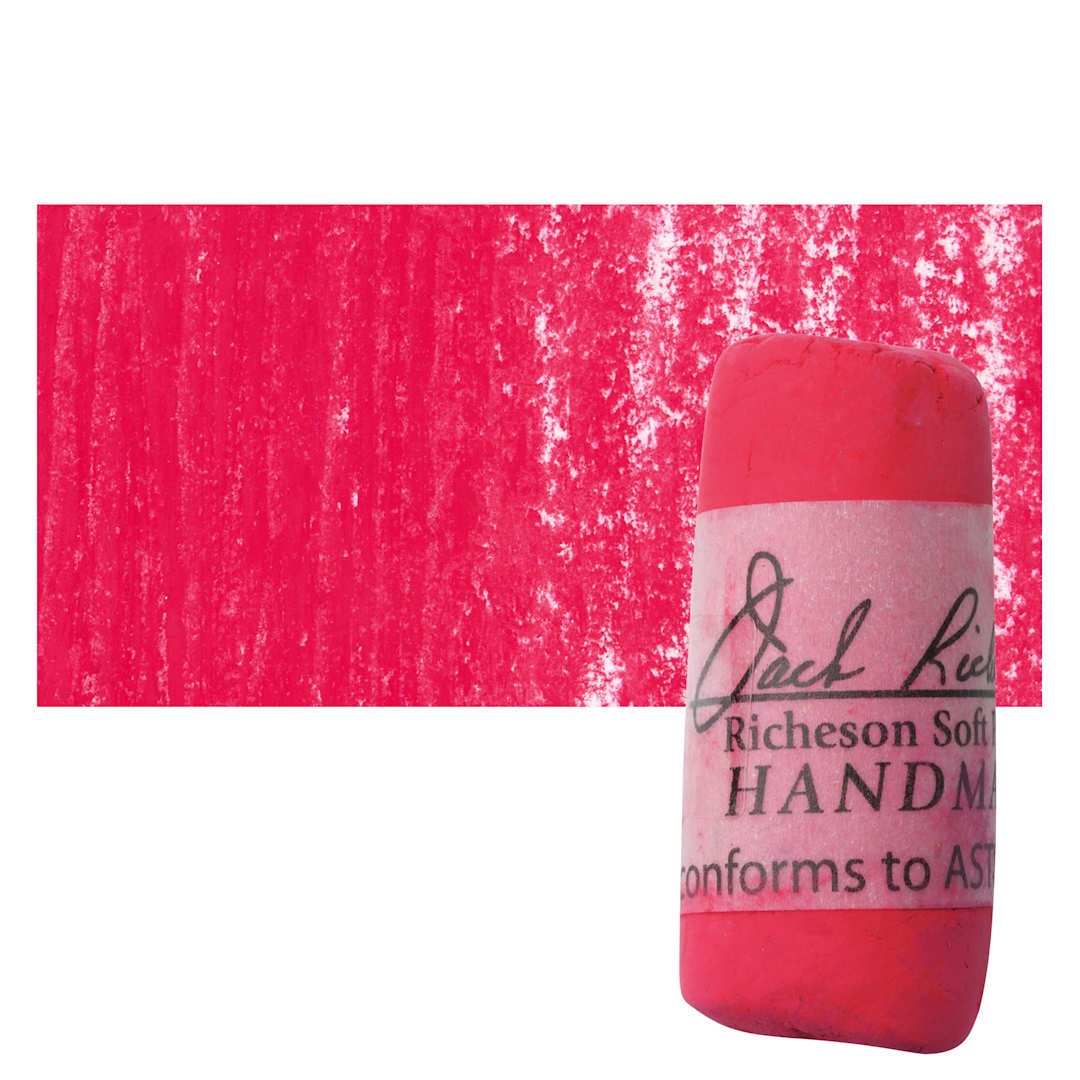 Open in modal - Richeson Soft Handrolled Pastel - Red R26, pastel and swatch