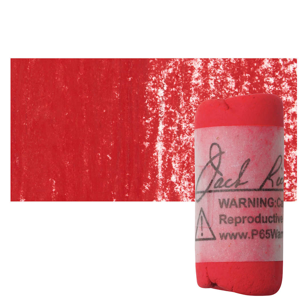 Open in modal - Richeson Soft Handrolled Pastel - Red R42, pastel and swatch