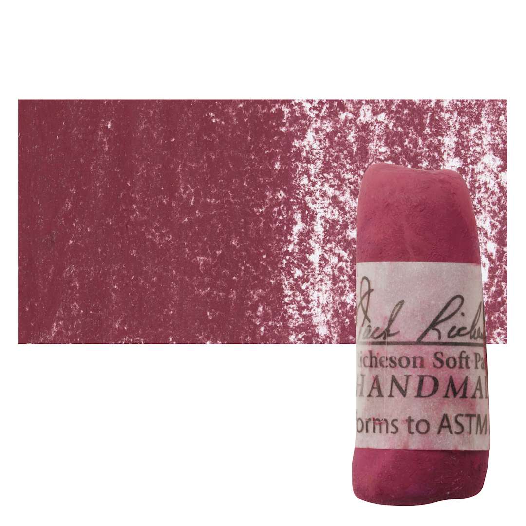 Open in modal - Richeson Soft Handrolled Pastel - Earth Red ER2, pastel and swatch