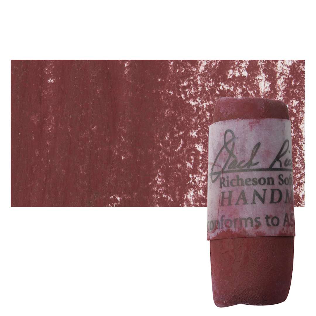 Open in modal - Richeson Soft Handrolled Pastel - Earth Red ER3, pastel and swatch