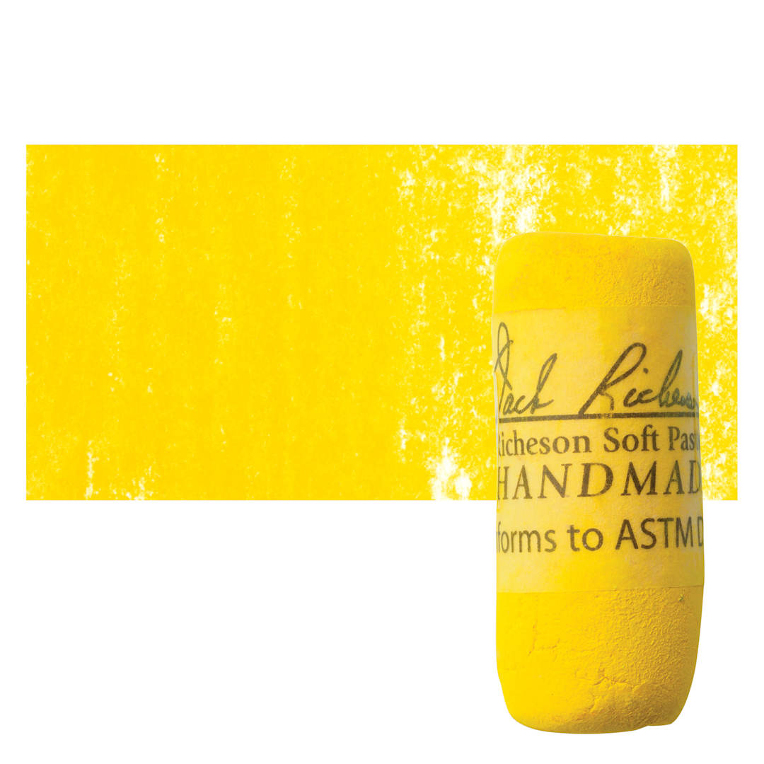 Open in modal - Richeson Soft Handrolled Pastel - Yellow Y19, pastel and swatch