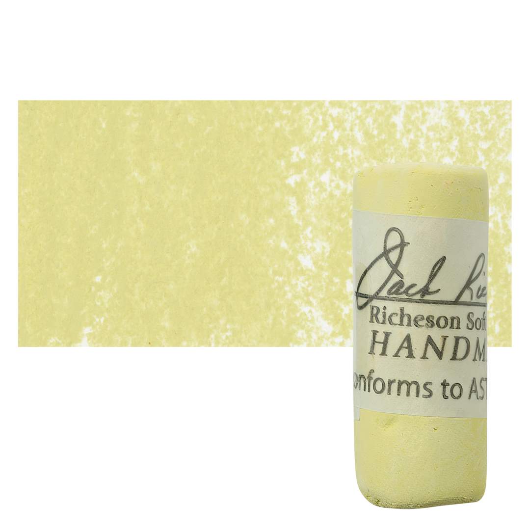 Open in modal - Richeson Soft Handrolled Pastel - Earth Yellow EY2, pastel and swatch