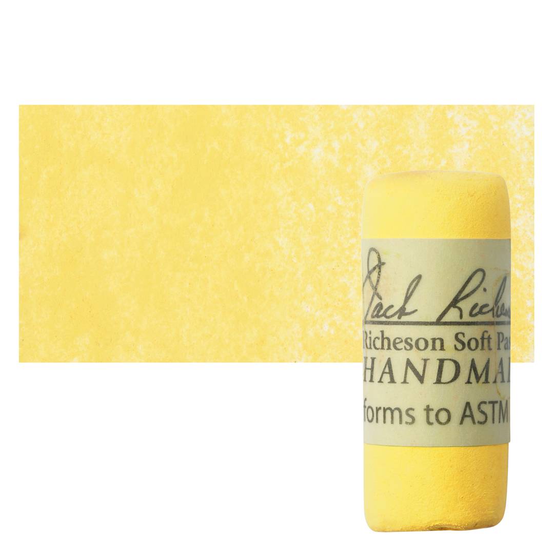 Open in modal - Richeson Soft Handrolled Pastel - Earth Yellow EY7, pastel and swatch