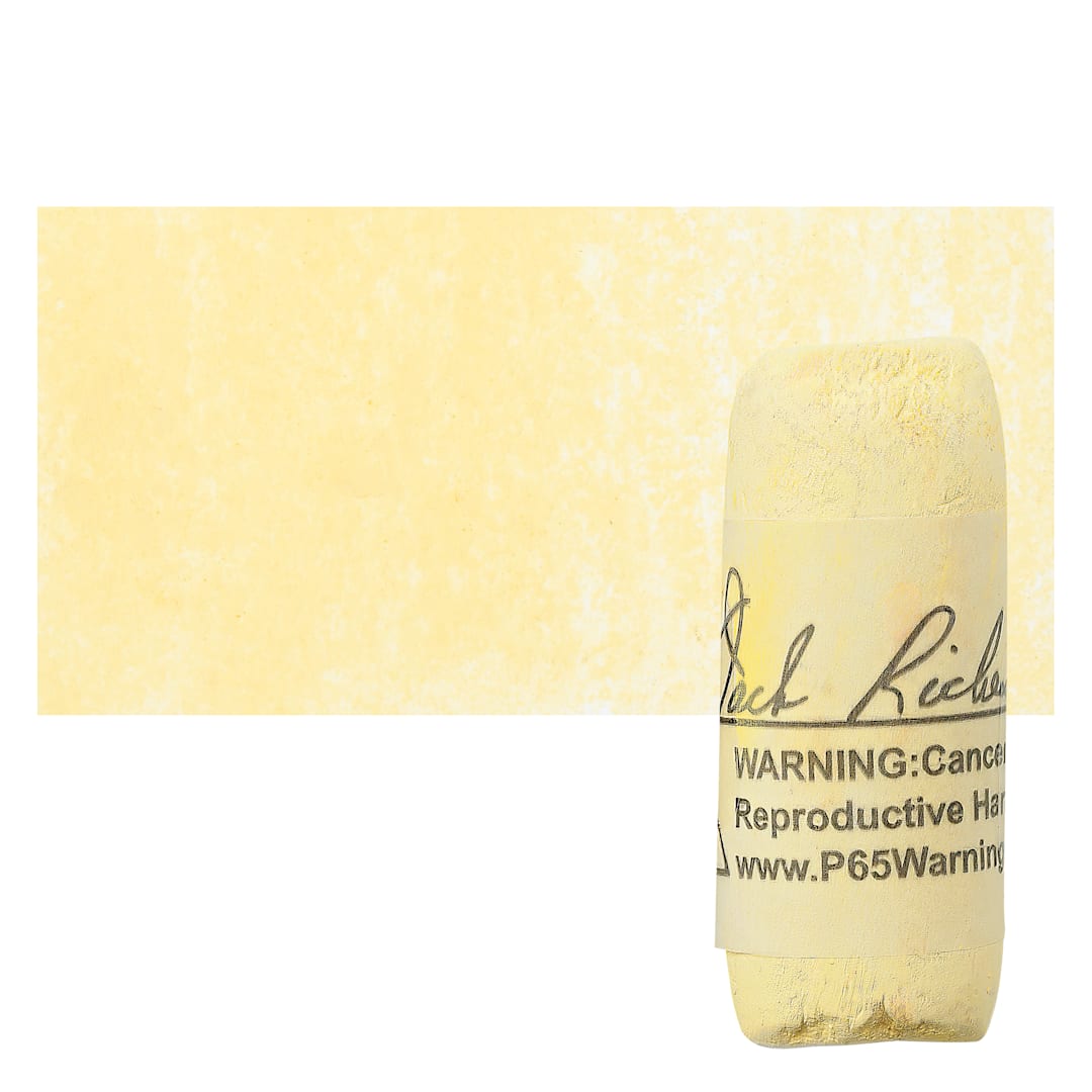 Open in modal - Richeson Soft Handrolled Pastel - Earth Yellow EY13, pastel and swatch