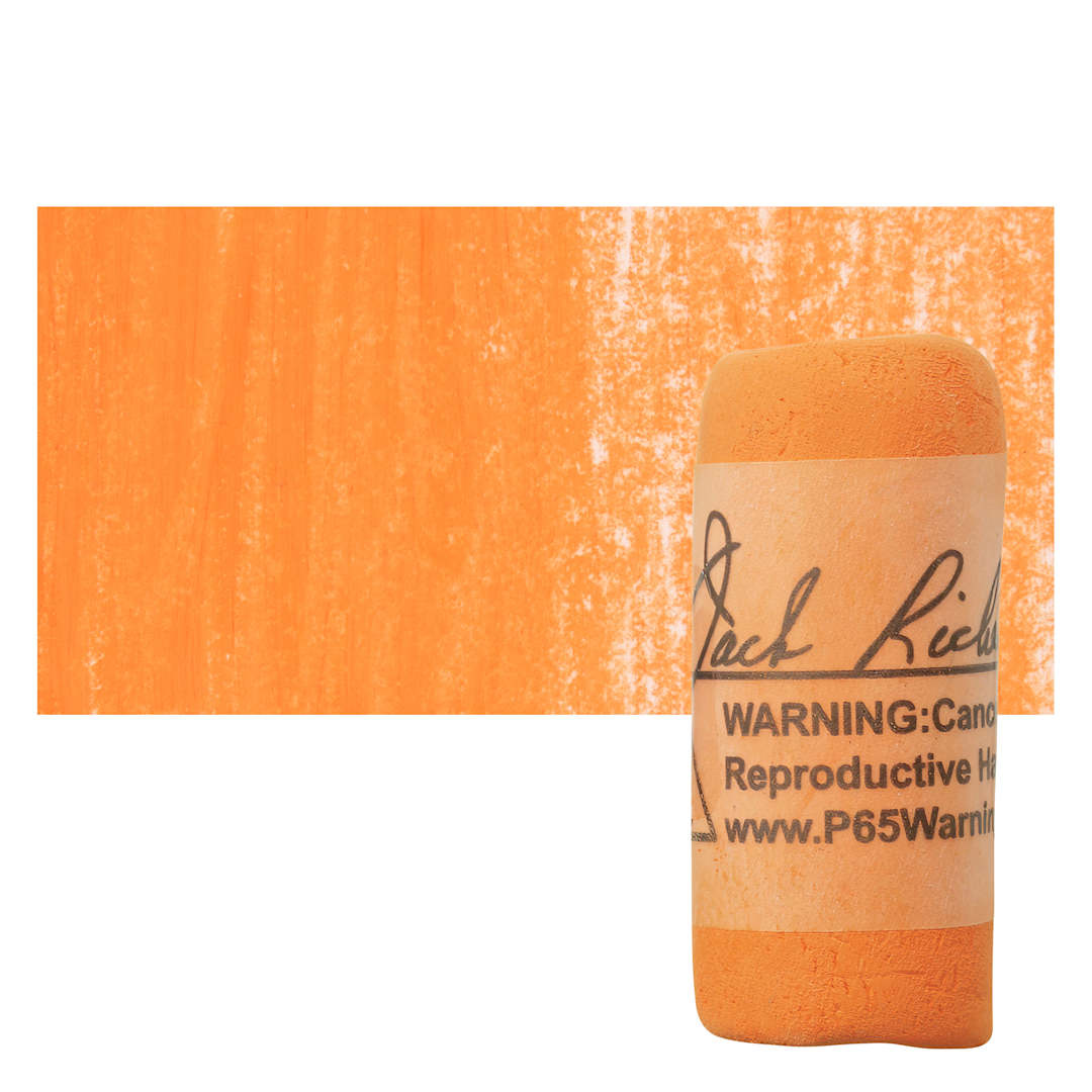 Open in modal - Richeson Soft Handrolled Pastel - Orange O18, pastel and swatch