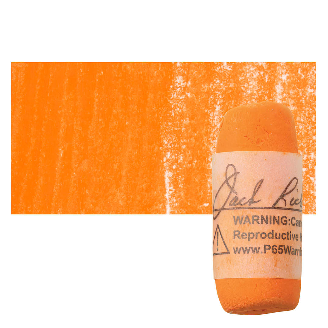 Open in modal - Richeson Soft Handrolled Pastel - Orange O19, pastel and swatch