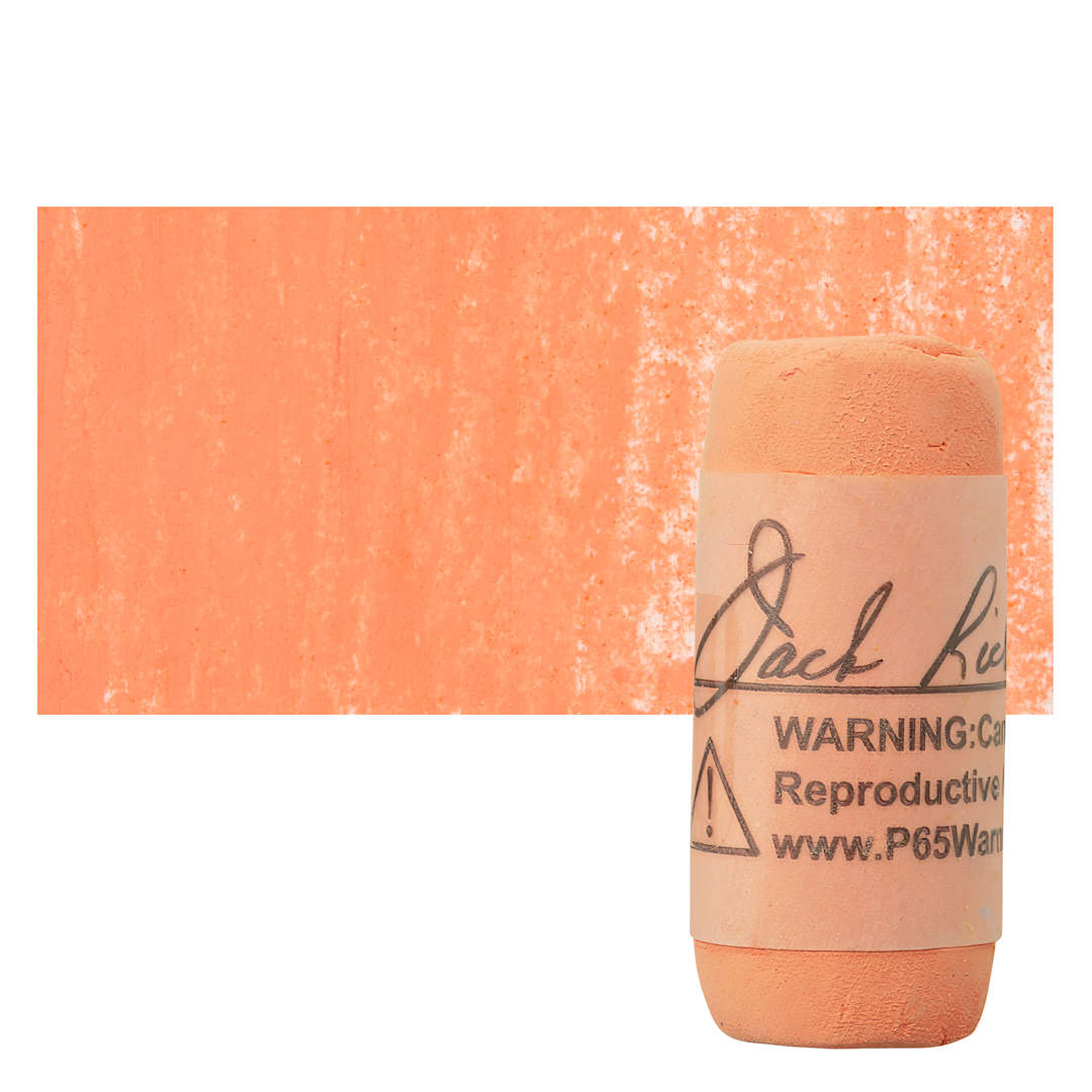 Open in modal - Richeson Soft Handrolled Pastel - Orange O25, pastel and swatch
