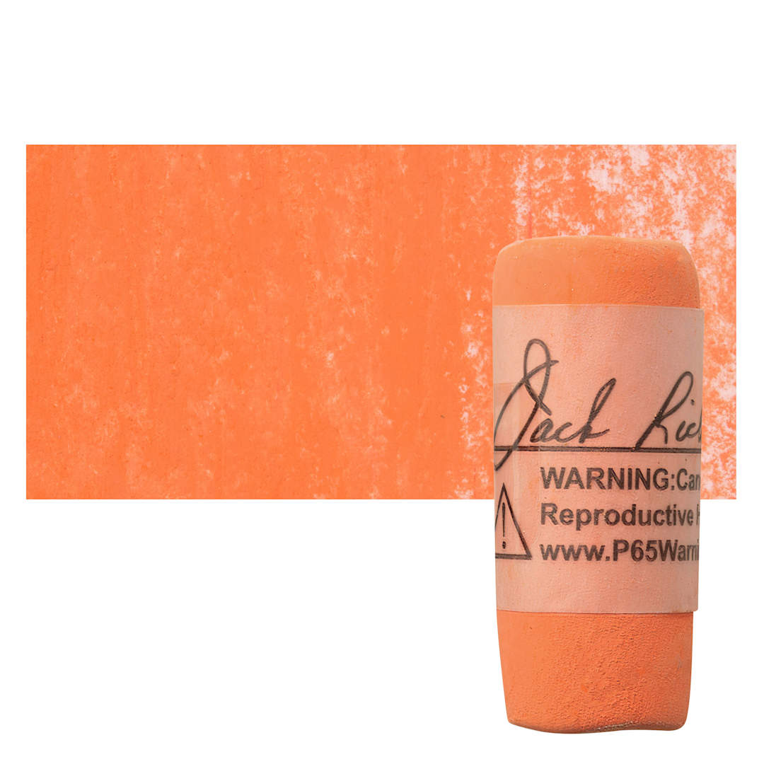 Open in modal - Richeson Soft Handrolled Pastel - Orange O27, pastel and swatch
