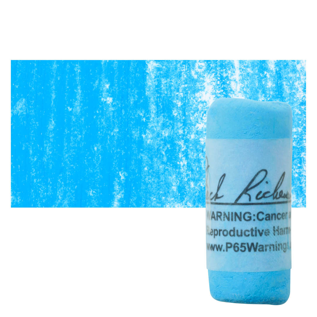 Open in modal - Richeson Soft Handrolled Pastel - Blue B4, pastel and swatch