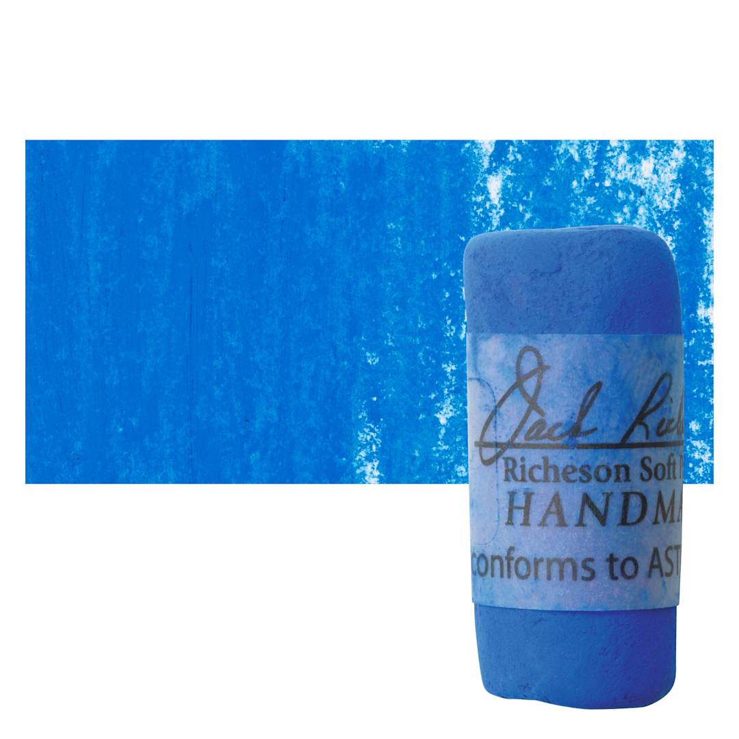 Open in modal - Richeson Soft Handrolled Pastel - Blue B8, pastel and swatch